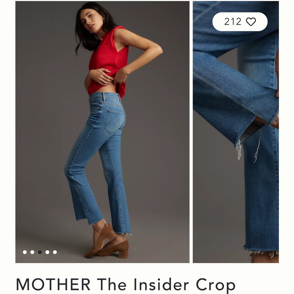 Mother jeans - Insider Fray Crop!